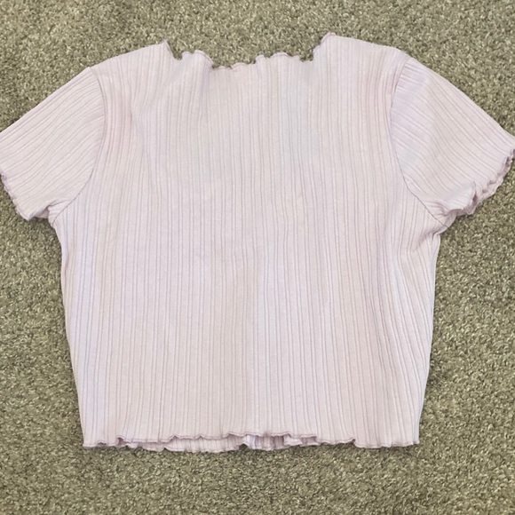 Bozzolo Lilac Ribbed Top - Picture 3 of 3